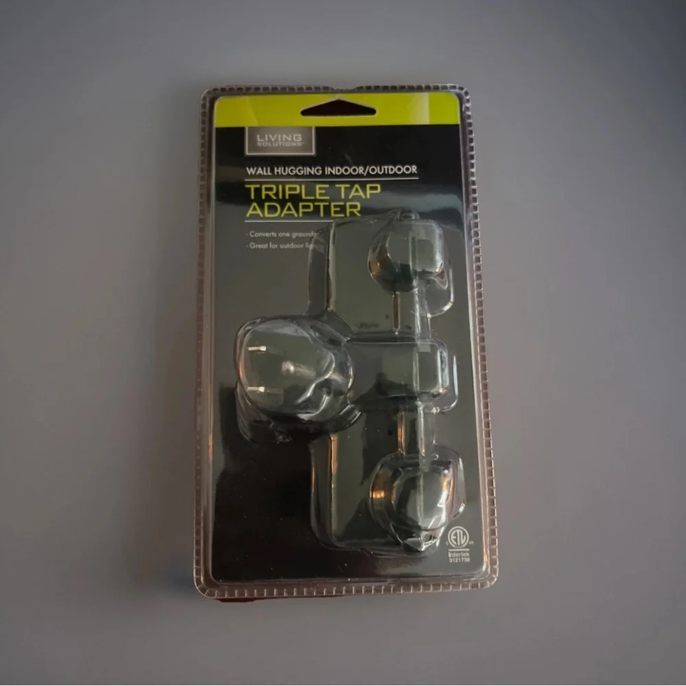 Wall Hugging Indoor Outdoor Triple Tap Adapter